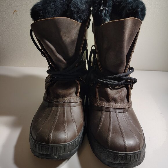 REI x Sorel Men's Size 10 Lace Up Wool Lined Rubber + Leather Outdoor Work Boots - Picture 3 of 8